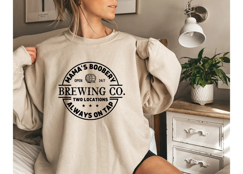 Breastfeeding Sweatshirt,mamas Boobery Sweatshirt,nursing Sweatshirt,new Mom Gift,baby Shower Gif... | Etsy (US)