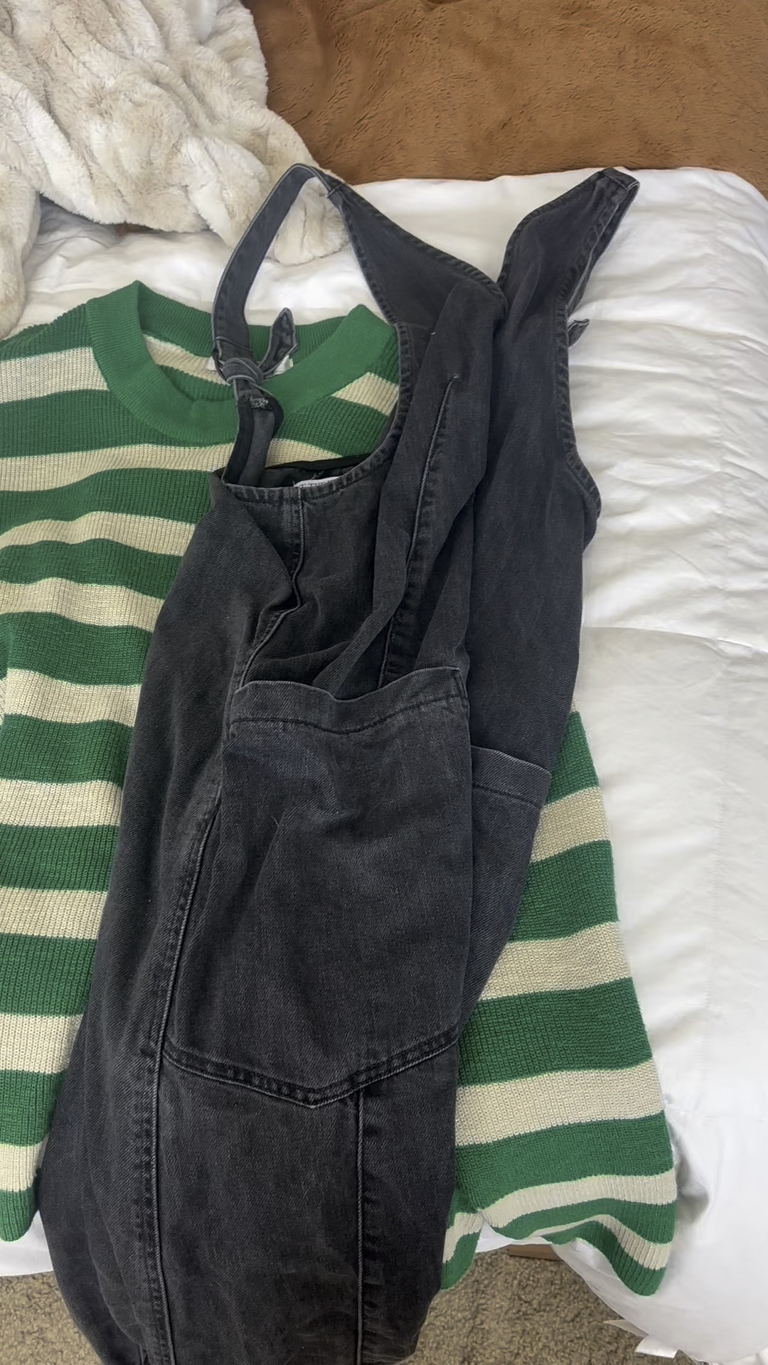 One of my favorite denim pieces from @Free People in my OOTD today. These overalls are perfection and I wear them at least once a week. 🍓🌲💕✨🎀 #mominfluencer #relatablemom #sahmlife #momlife #mom #MomsofTikTok #sahm #ootd #momootd #freepeopledenim #whenyouwearfp #thisisfreepeople #myfpfit 