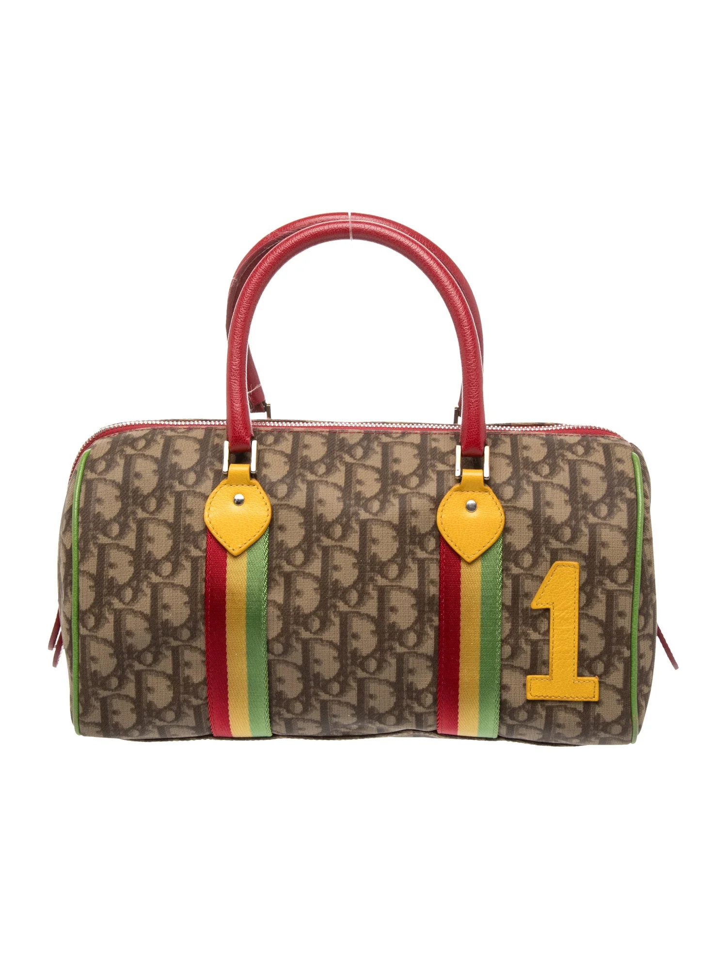 Christian Dior Diorissimo Rasta Boston Vintage - Brown Handle Bags, Handbags - CHR582873 | The Re... | The RealReal