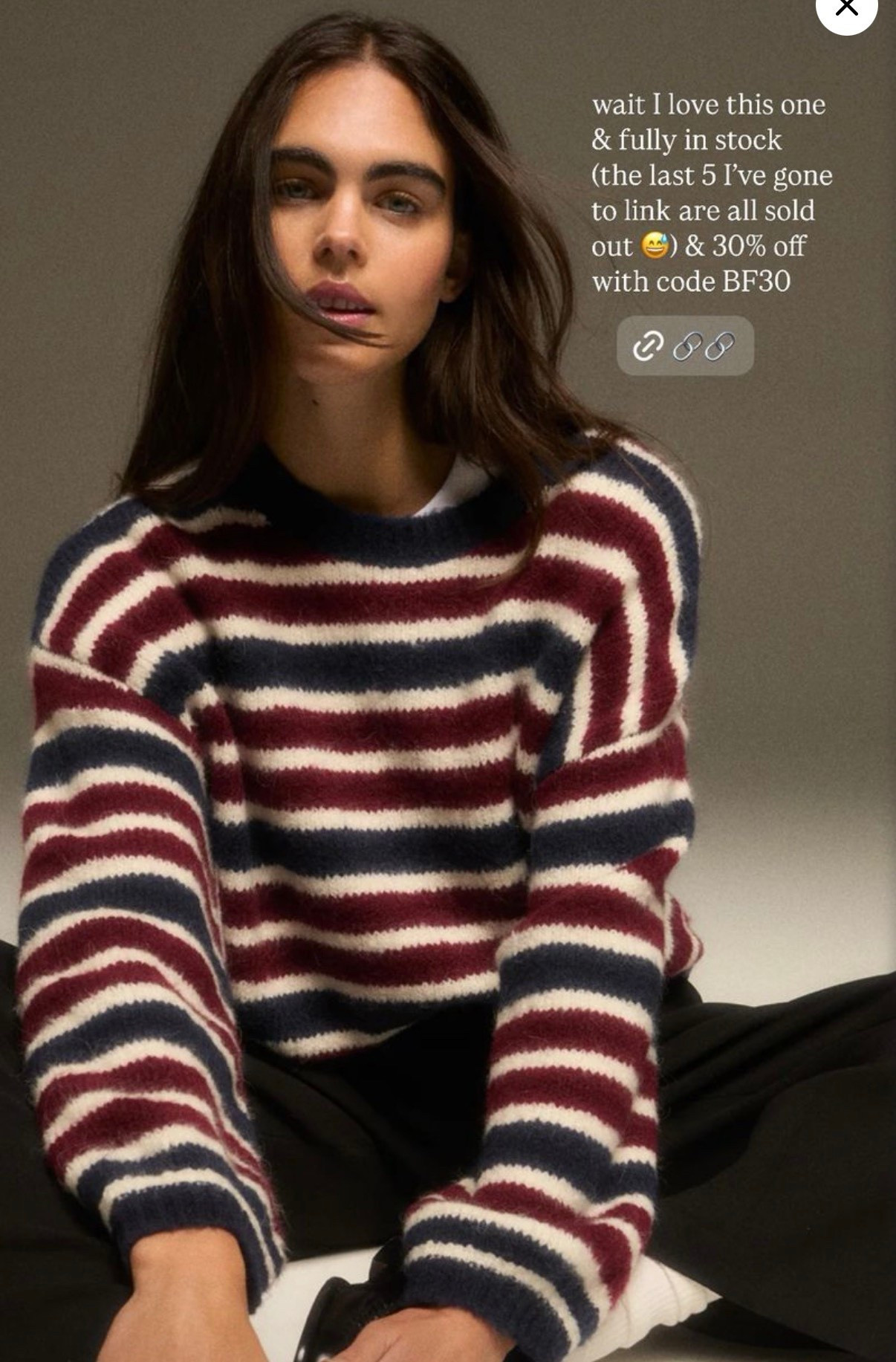 Stripe sweater!