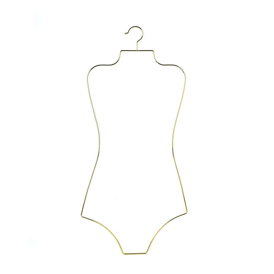 Gold Wire Lingerie Hangers Body Shape Metal Display Bikini Swimwear hanger-10 of Pack | Amazon (US)