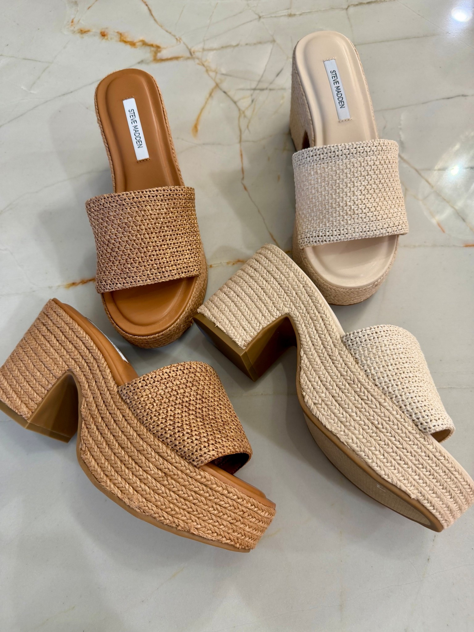 The cutest raffia sandals.  @Steve Madden US 