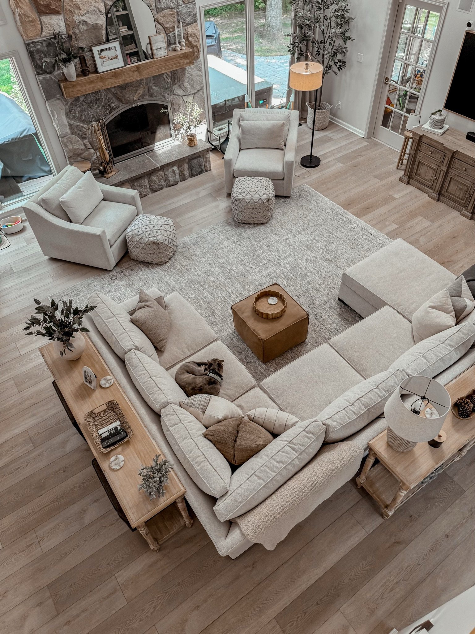 Obsessed with how my living room has finally come together after adding in some new furniture pieces I love! 👏🏻 My new pouf from ARHAUS is so freaking soft and the perfect addition to our living room! I linked all of my favorite decor pieces and furniture picks for you guys to shop! 🫶🏻

 Come stay awhile, Amanda Vernaci, my living room finds, Amanda loves Amazon, home decor finds, affordable home decor  

#LTKHome #LTKStyleTip #LTKFamily