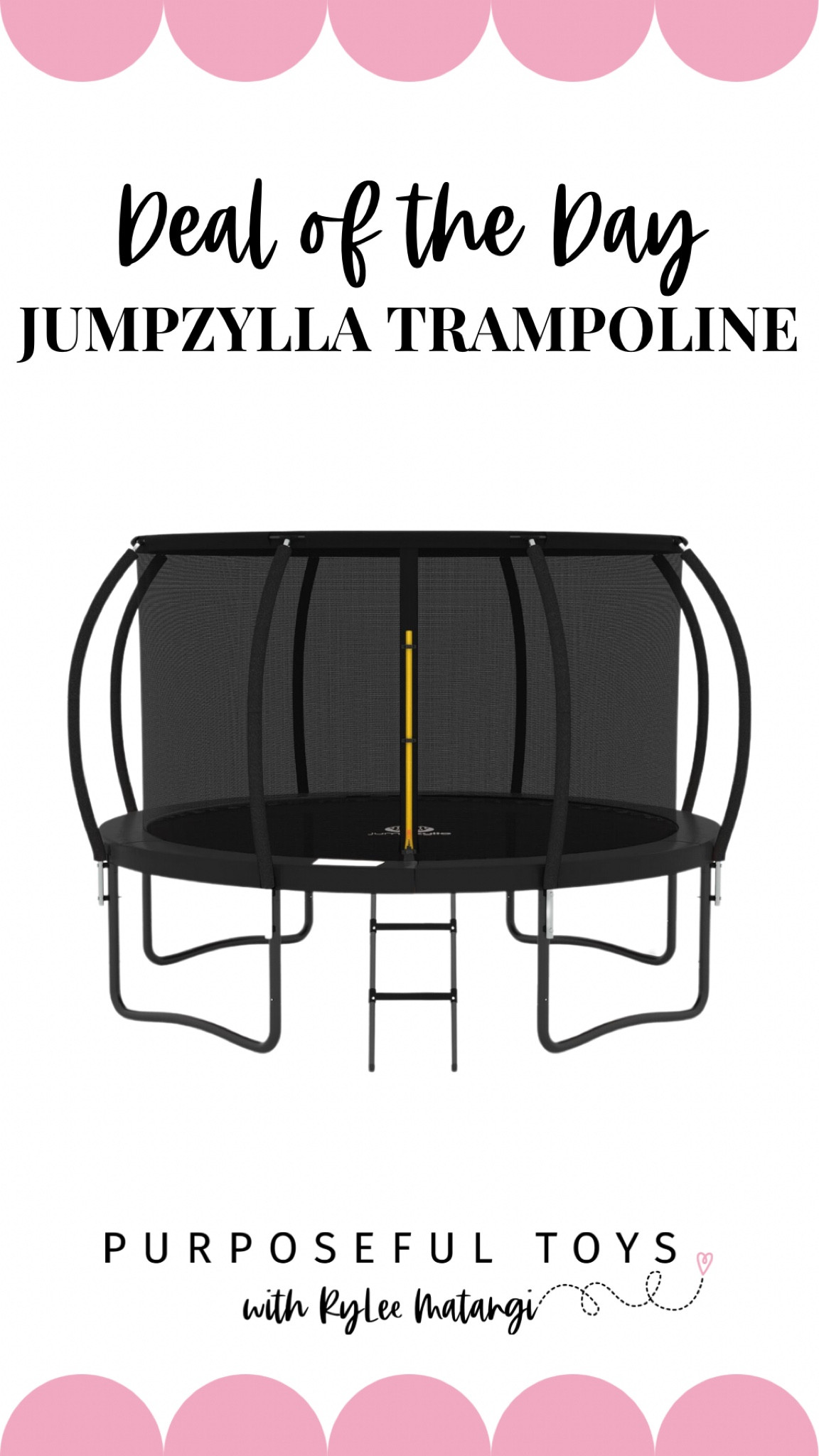 This trampoline is on major sale for Black Friday! 🎉

Trampolines are loads of fun AND they encourage so much learning and development! Your kiddos will develop their motor skills, build confidence, learn about social skills (turn taking), and improve their posture, cardiovascular fitness, and core strength. All of that through just jumping around! 

This is truly a gift to enjoy for YEARS! 🙌🏼🎁🎄

#LTKKids #LTKCyberWeek #LTKGiftGuide