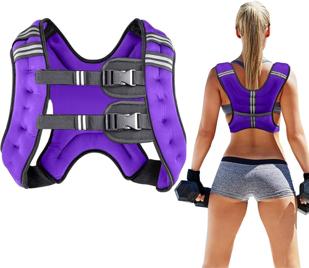 Prodigen Weighted Vest for Women and Men 8 12 16 20 25 30 Lbs with Reflective Stripe and Double A... | Amazon (US)