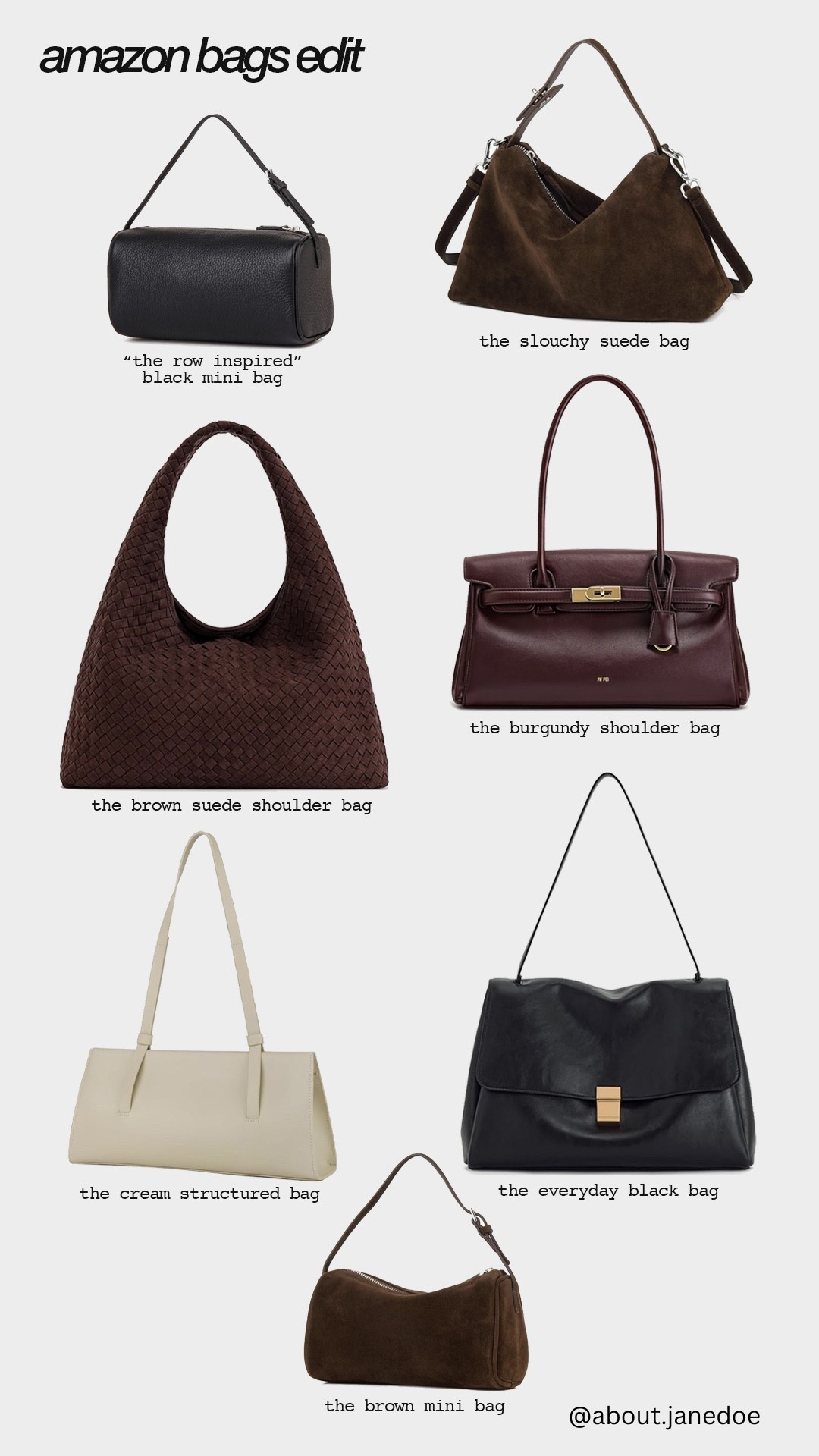 A selection of bags I would bring into Spring, all from @amazonespana and all part of the Spring Sale 🤎 ad

#LTKSpringSale #LTKSeasonal #LTKSaleAlert