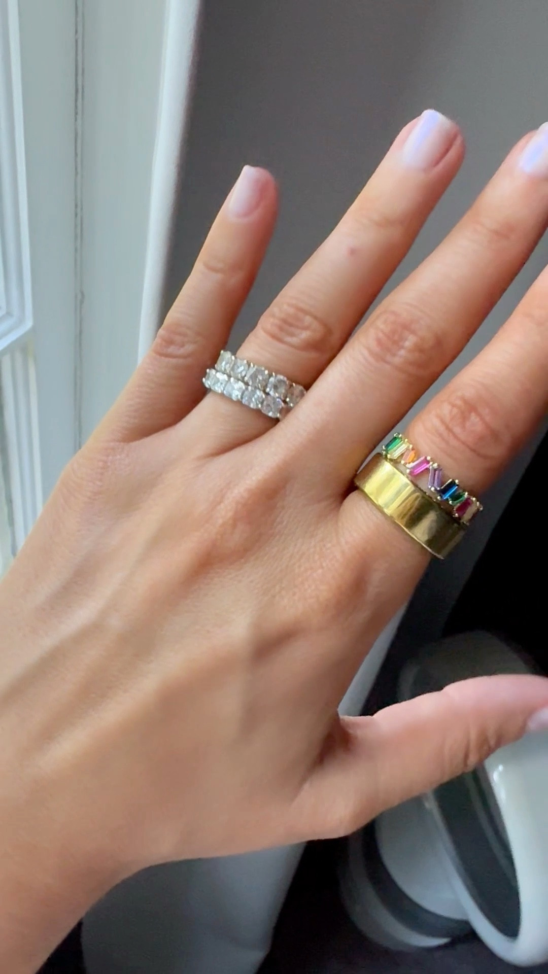 Cutest rainbow ring to stack with smart ring! 

#LTKSaleAlert #LTKActive #LTKfitnessgoals