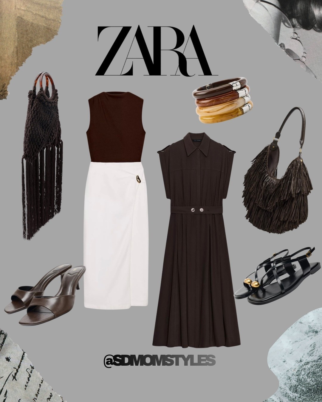 Loving the brown tones and the dresses 

@Zara 

The fringe bags are so good too 
Spring outfit 
Spring dresses 

#LTKSeasonal #LTKOver40 #LTKTravel