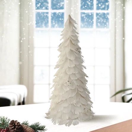 Hanging Fluffy Feather Tree | Wayfair Professional