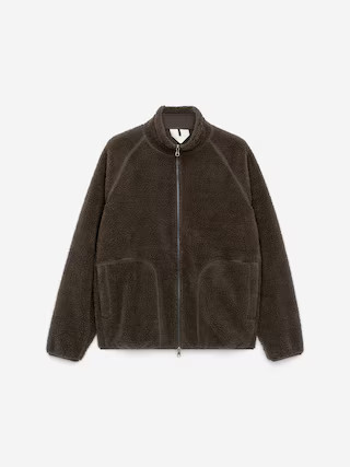 Pile Jacket – Dark Mole – Men – ARKET GB | Arket UK