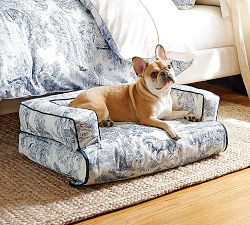 Brandon Maxwell Groveland Toile 3-in-1 Pet Bed | Pottery Barn (US)