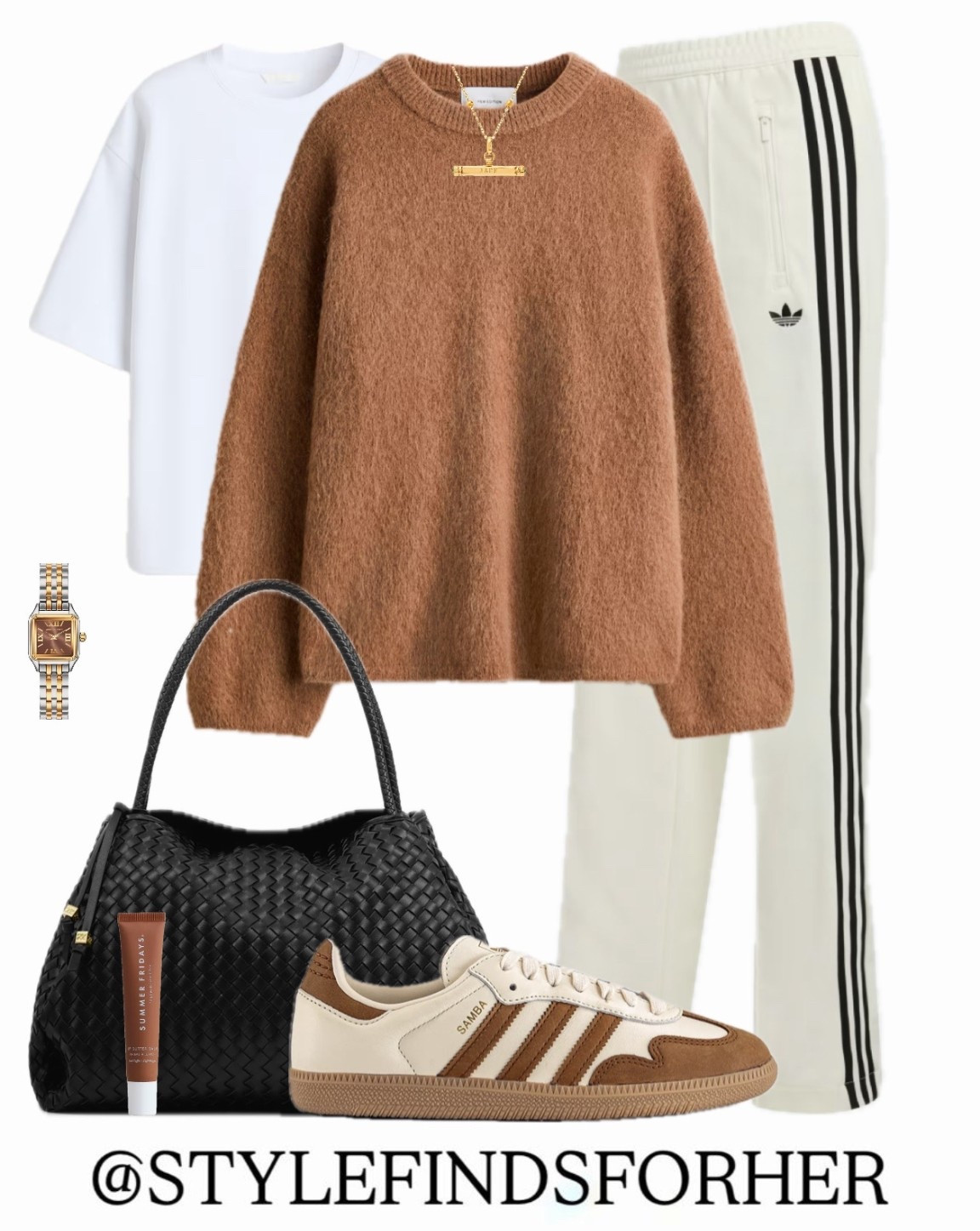 Brand new Adidas Sambas and I’m obsessed 🤎

The brown stripe detail is perfect for neutral outfits and they go with literally everything: joggers, denim, tailoring. Such a staple pair.

Everything linked here ✨

Adidas firebirds, mohair jumper, woven handbag, neutral trainers, gold jewellery 

#adidassambas #ltkstyle #neutraloutfit #everydaystyle #capsulewardrobe #wardrobebasics

#LTKshoes #LTKuk #LTKspring