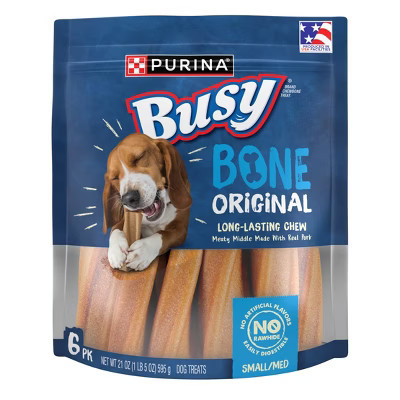 Purina Busy Bone Chewy Pork Flavor Dog Treats - 21oz/6ct | Target