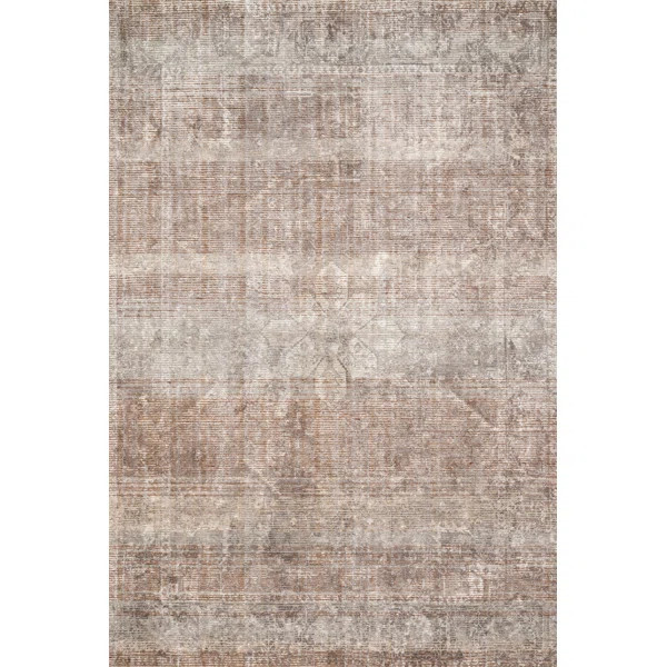 Abstract Handmade Flatweave Area Rug in Clay/Stone | Wayfair North America