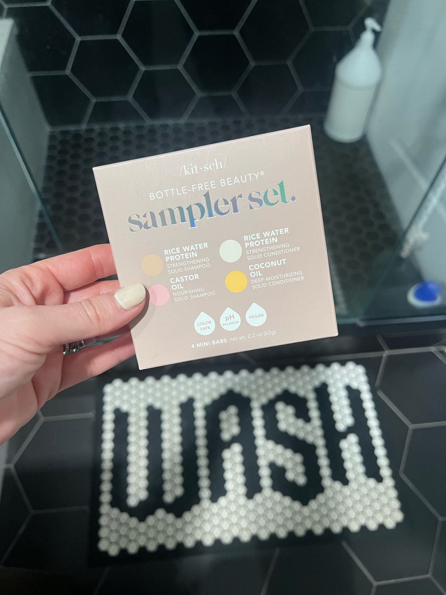 This kitsch shampoo and conditioner bar sampler set is worth all the hype #kitsch #shampoobar #conditionerbar #barshampoo #hair #haircare #ricewater #travel #carryon #bottlefreebeauty #beauty #hairproducts 

#LTKGiftGuide #LTKbeauty #LTKtravel