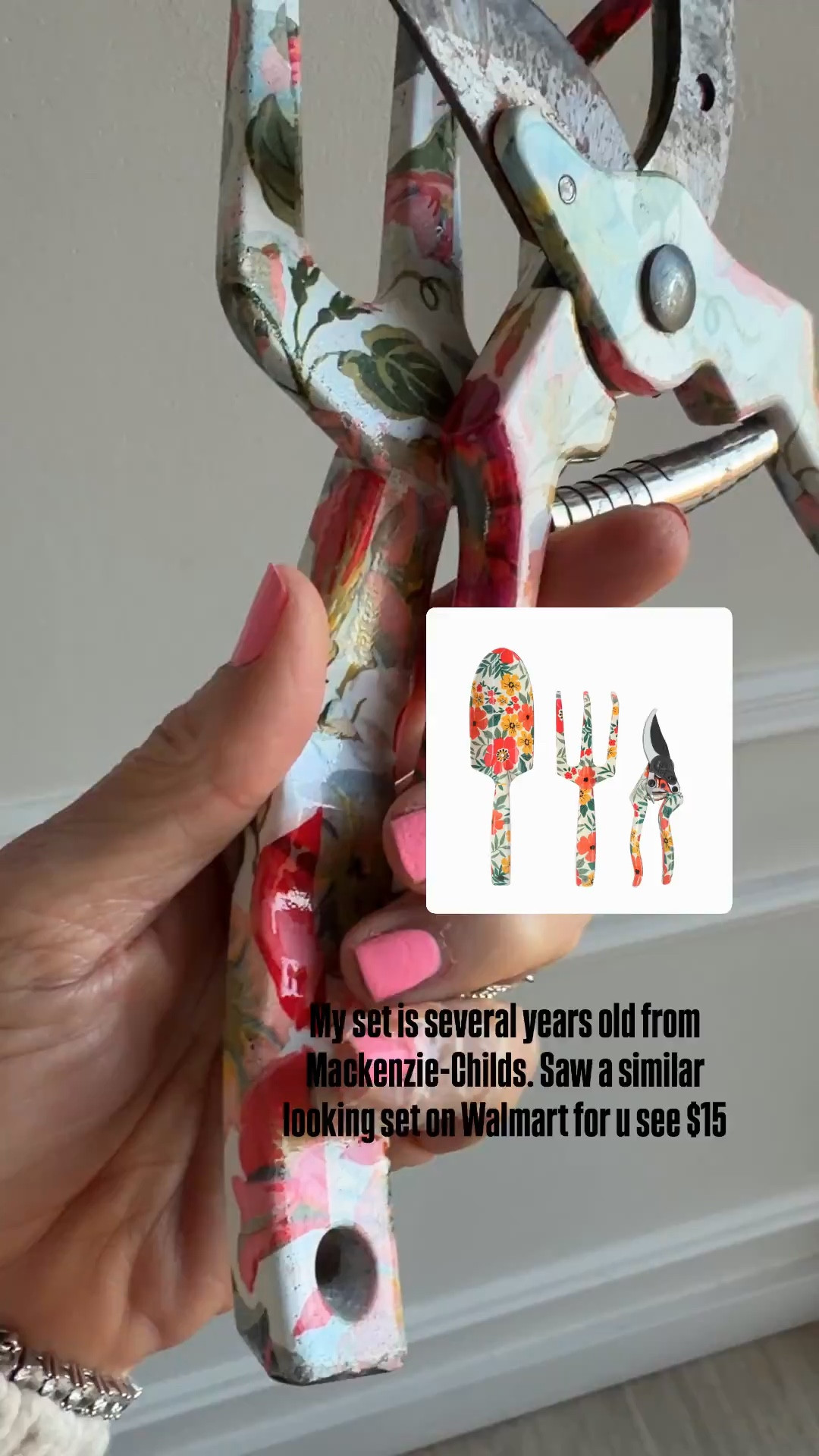 Gardening tools love the floral Pri t 

#LTKOver40 #LTKSeasonal