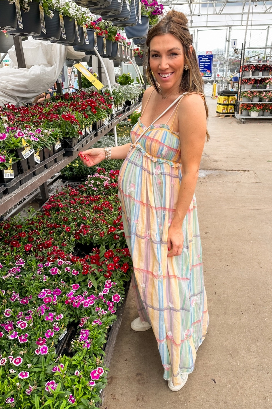 #maternity #springdress #springfashion 
Wearing size small in the most beautiful dress I have ever worn… it was a splurge but I can’t stop wearing it! 

#LTKSeasonal #LTKstyletip #LTKbump