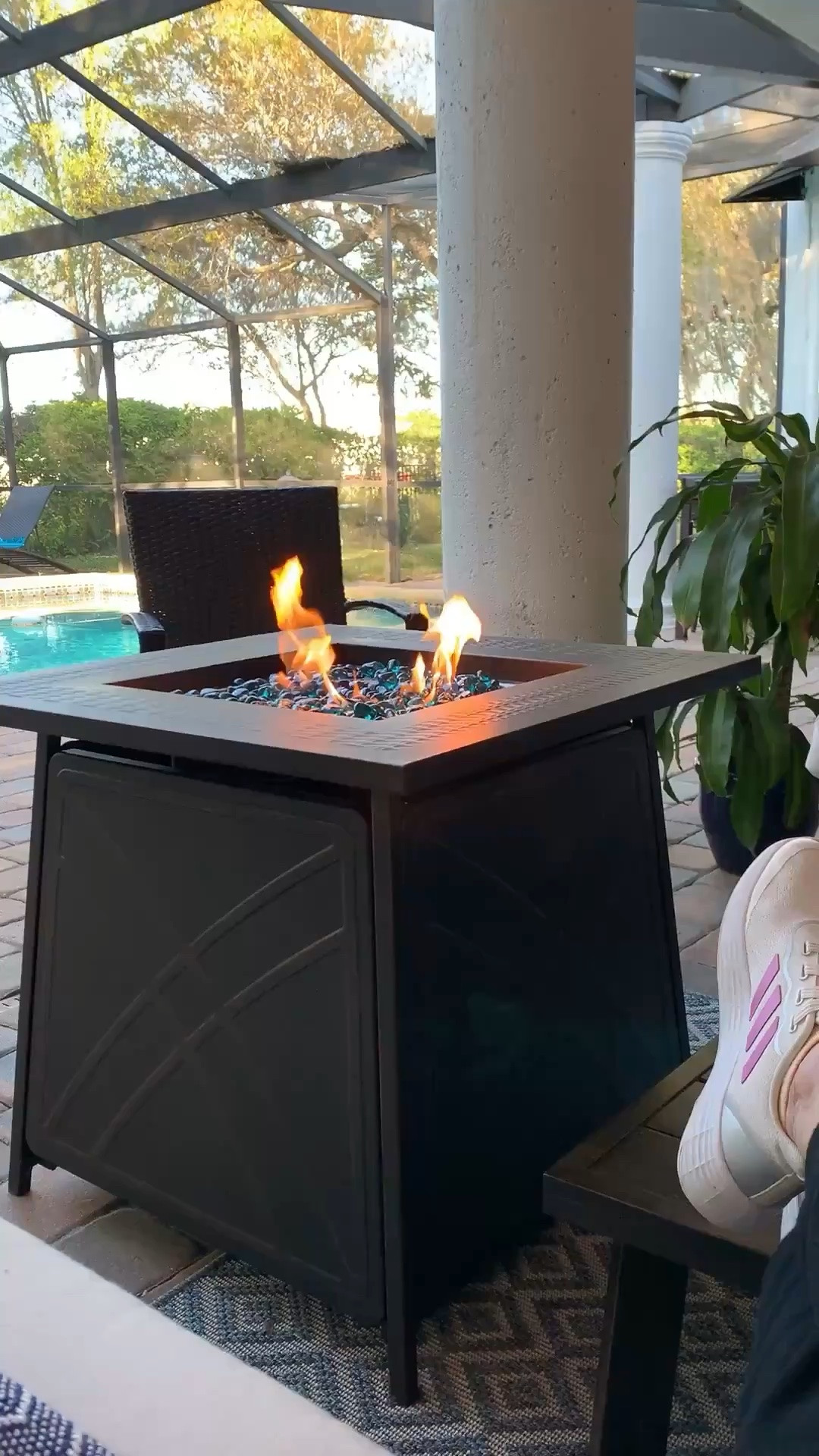 Such a great Firepit table for the patio!  Outdoor furniture, patio decor, amazon home

#LTKdayinmylife #LTKSeasonal #LTKstorytime