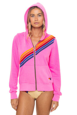 DISCO ZIP HOODIE - NEON PINK | Aviator Nation