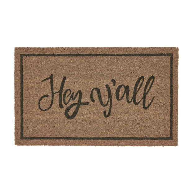 My Texas House Hey Y'all Coir Doormat, 18" x 30" - Walmart.com | Walmart (US)