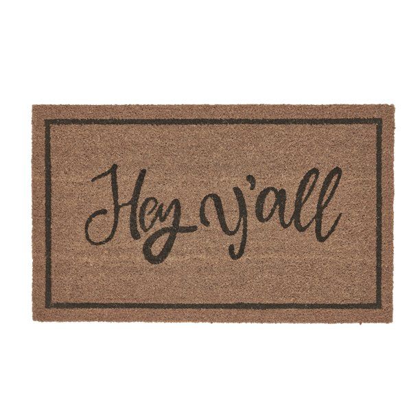 My Texas House Hey Y'all Coir Doormat, 30" x 48" | Walmart (US)