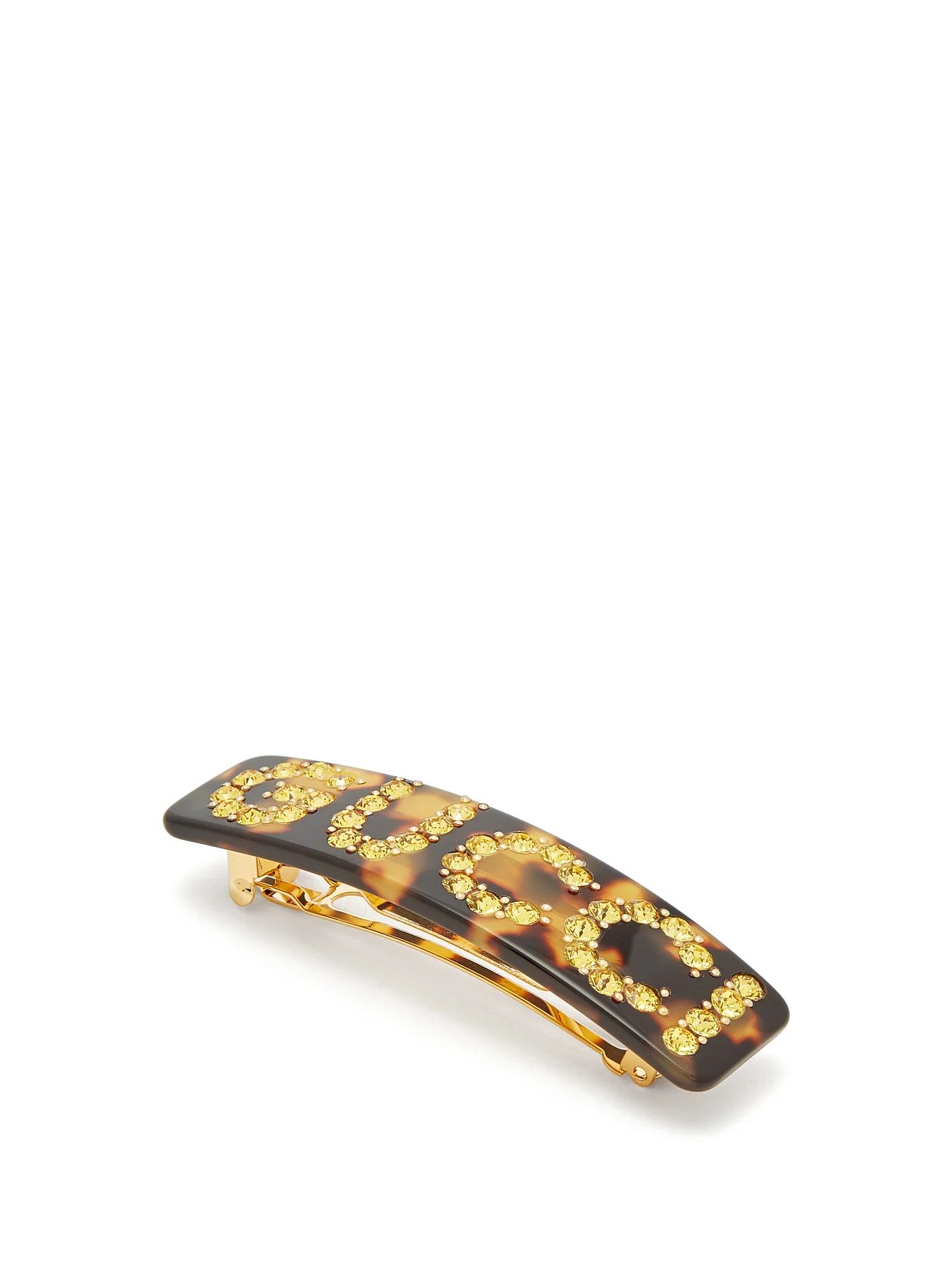 Crystal-embellished tortoiseshell hair clip | Matches (US)
