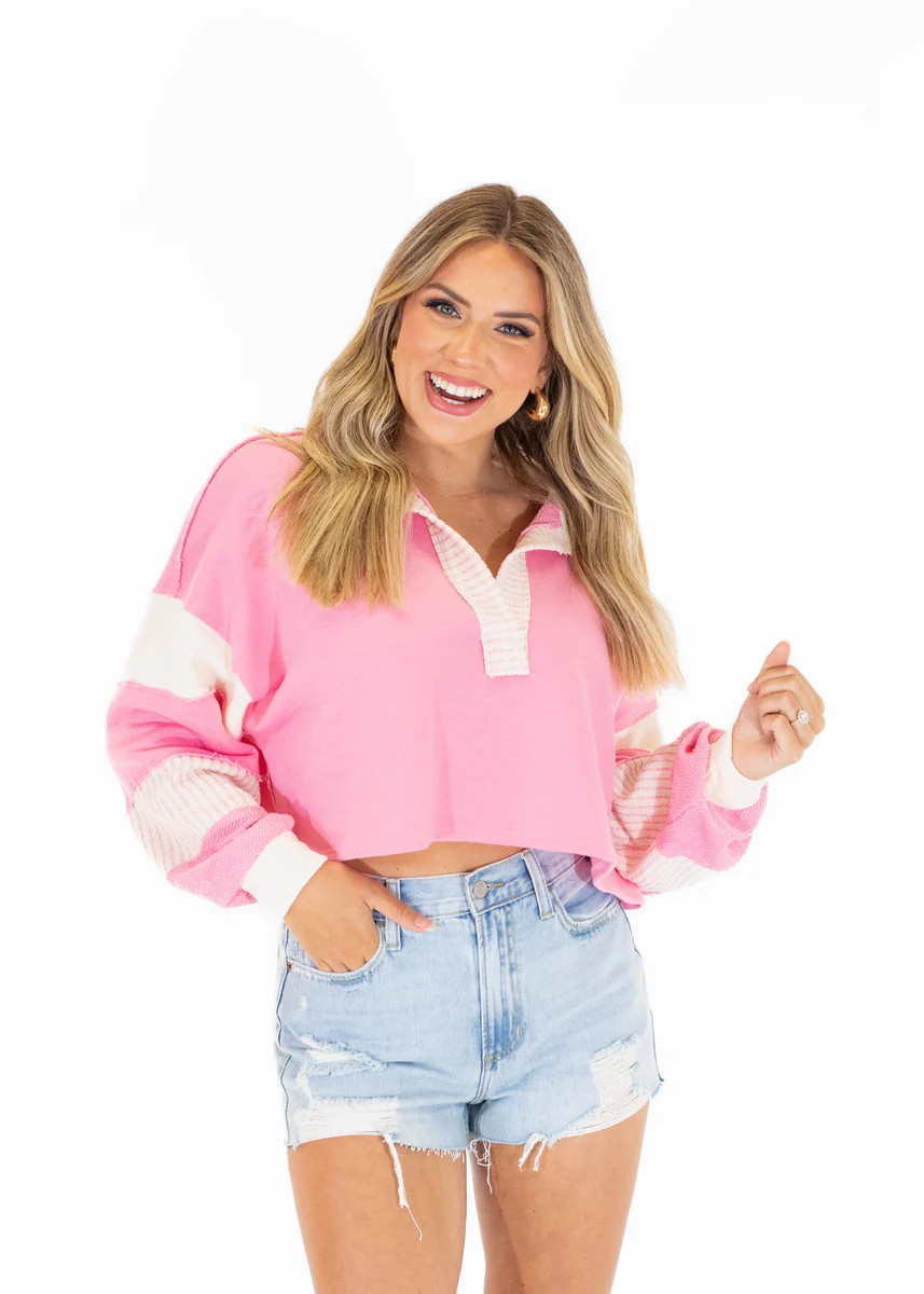 Around This Time Crop Top | Aqua B Boutique