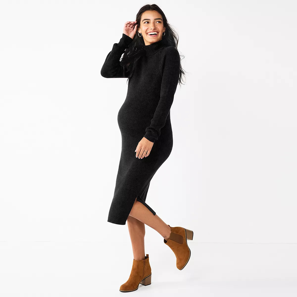 Maternity Sonoma Goods For Life® Side Slit Sweater Dress | Kohl's