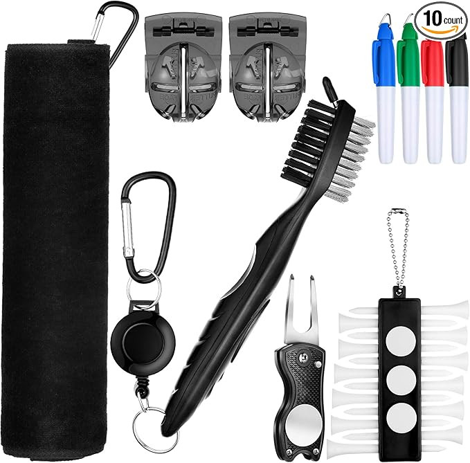 Amazon.com : 22 Pieces Golf Accessory Kit Include 1 Piece Golf Towel 4 Pieces Golf Marking Pen 2 ... | Amazon (US)