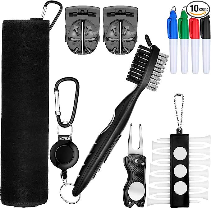 Amazon.com : 22 Pieces Golf Accessory Kit Include 1 Piece Golf Towel 4 Pieces Golf Marking Pen 2 ... | Amazon (US)