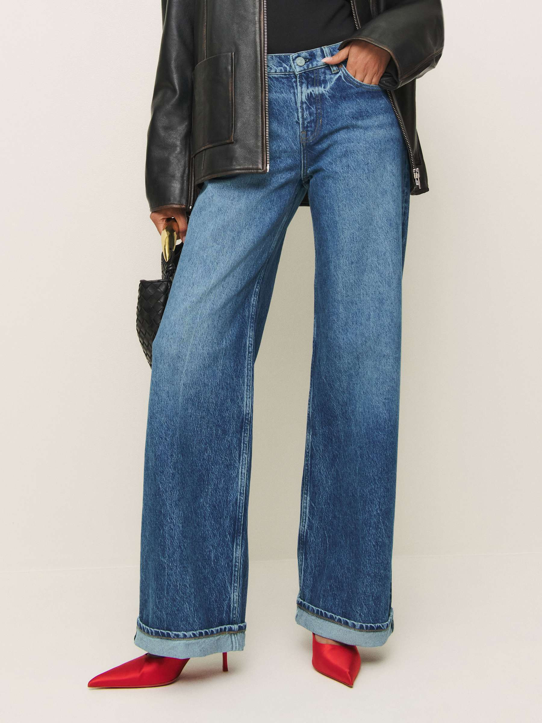 Cary Low Rise Slouchy Wide Leg Jeans | Reformation (Global)