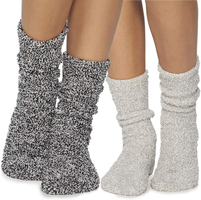 Barefoot Dreams CozyChic Women Heathered Socks, Crew Socks, Plush Socks, Loungewear, Warm Toes, F... | Amazon (US)