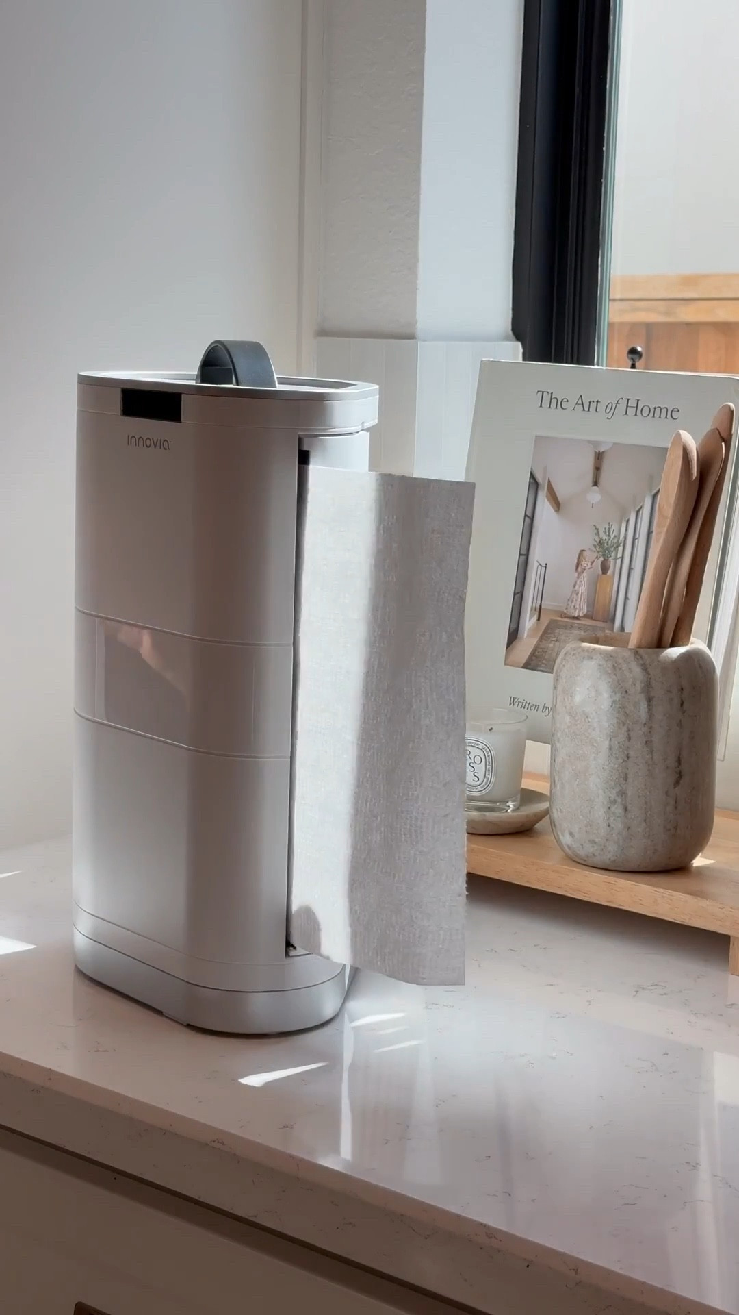 This touch-less paper towel dispenser is super easy to install, keeps your paper towel dust free, and is portable. It can be battery powered or with a power adapter! 

Shop below! 🤎


#LTKSaleAlert #LTKStyleTip #LTKHome