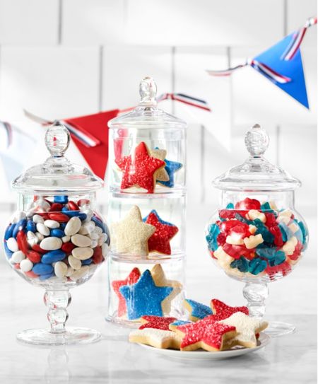 RED • WHITE • BLUE 🇺🇸 
Stars + Stripes Forever... 

Candy Jars, Gummy Bears, Apothecary Jars, Interior Design, Party Time, Memorial Day, 4th of July, Celebrate, 

#LTKSeasonal #LTKStyleTip #LTKParties