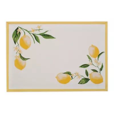 Dii® 13-Inch x 19-Inch Lemon Bliss Placemat  (Set of 6) | Bed Bath & Beyond | Bed Bath & Beyond