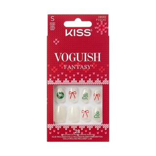 KISS Voguish Fantasy Holiday Press-On Nails, Sugar & Spice | CVS Health