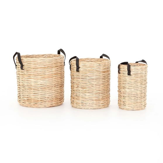 Woodland Ember Baskets, Set of 3, Natural | West Elm (US)