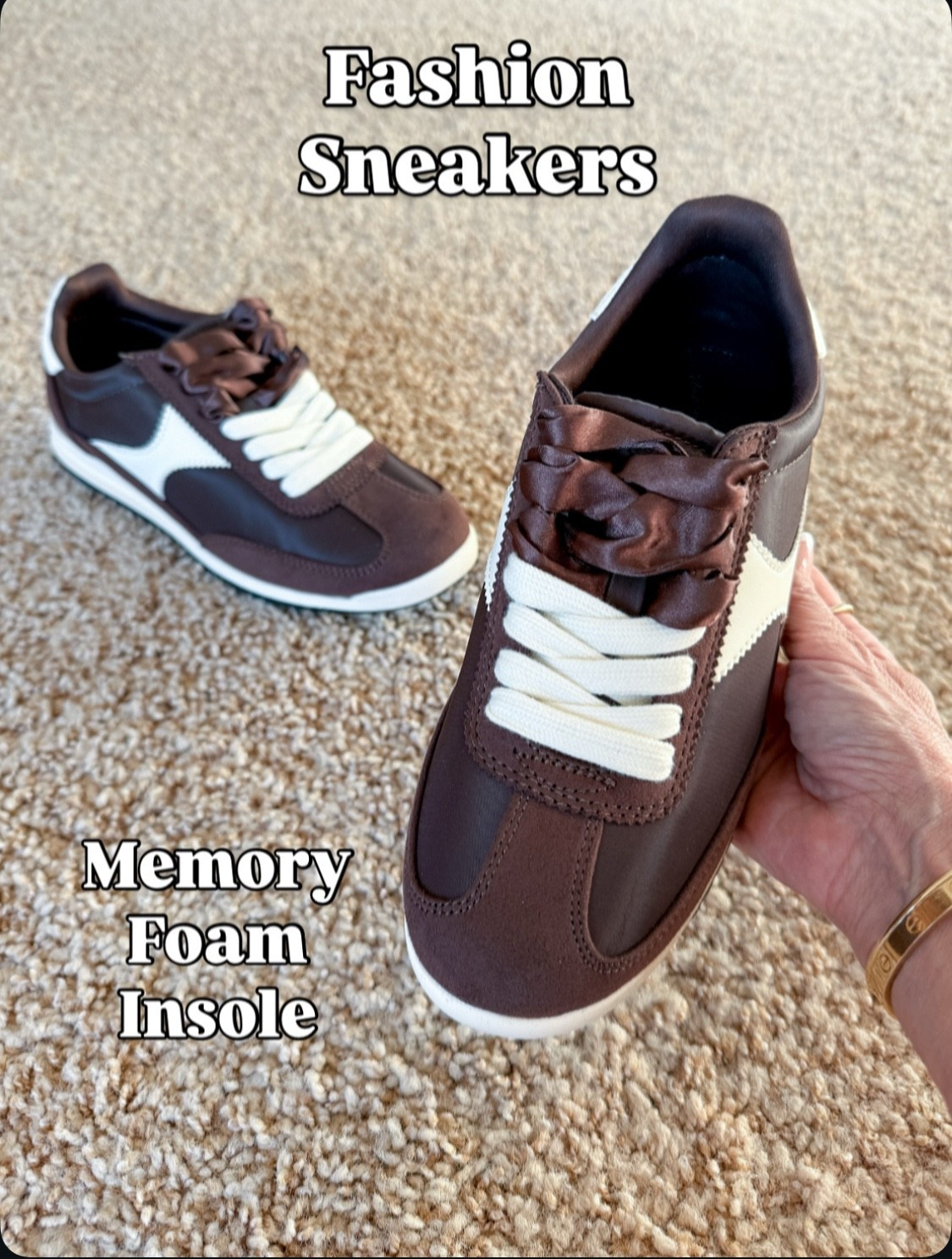 Target sneakers are so cute and comfy! They have memory foam and love the chocolate brown and the mixed laces!

#LTKFindsUnder50 #LTKShoeCrush #LTKOver40