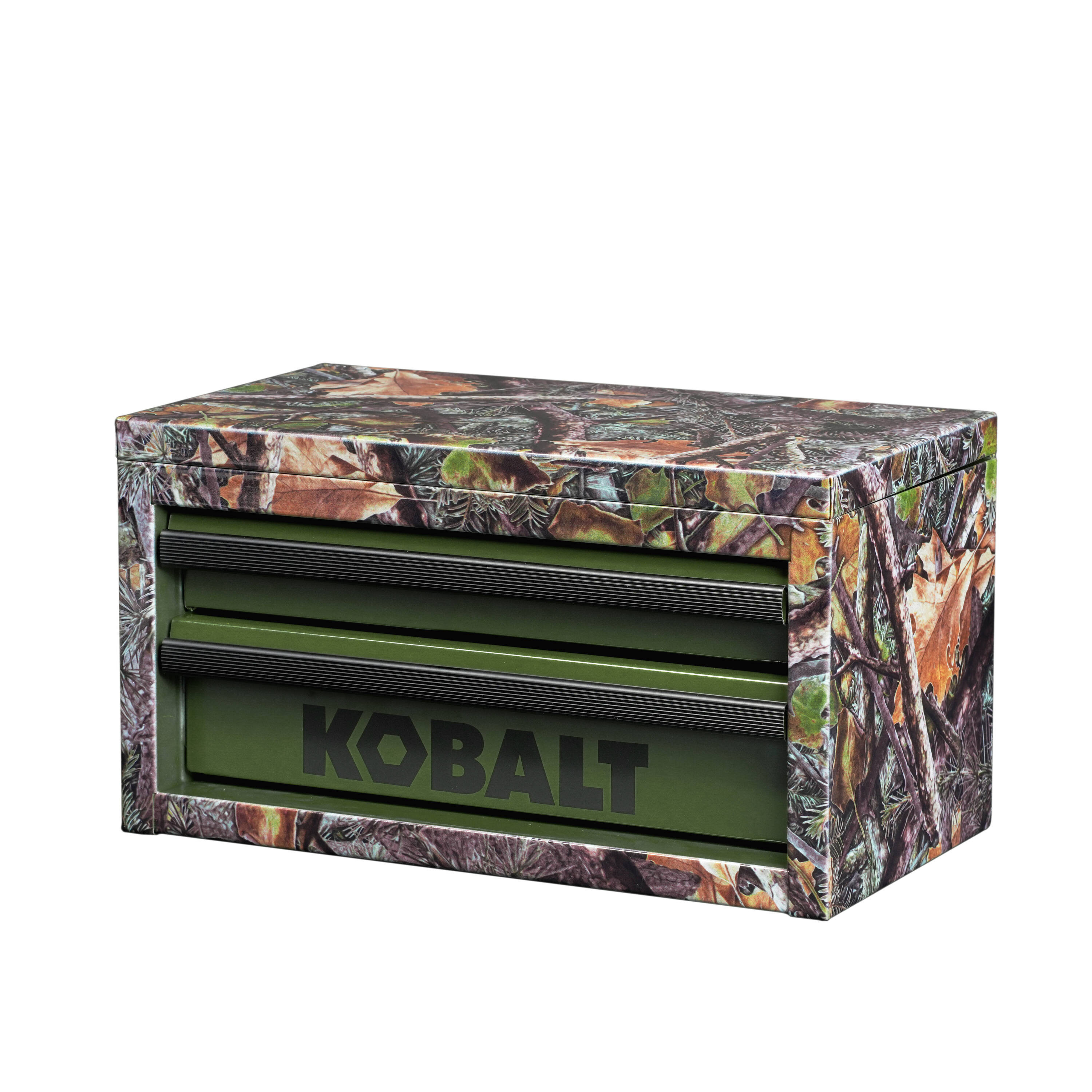 Kobalt Portable Mini Toolbox 10.83-in W x 5.91-in H x 5.91-in D 2 -Drawer Camo Steel Tool Box | 55233 | Lowe's