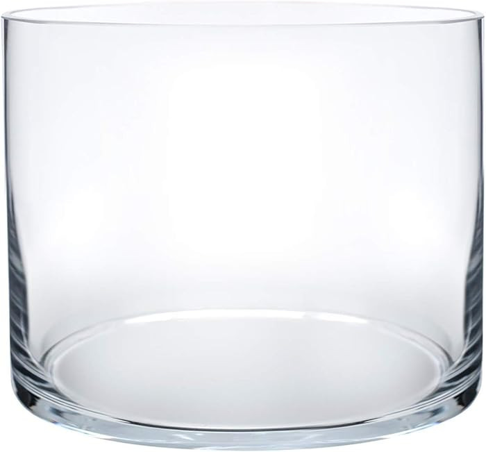 Royal Imports Flower Glass Vase Decorative Centerpiece for Home or Wedding - Cylinder Shape, 6" T... | Amazon (US)