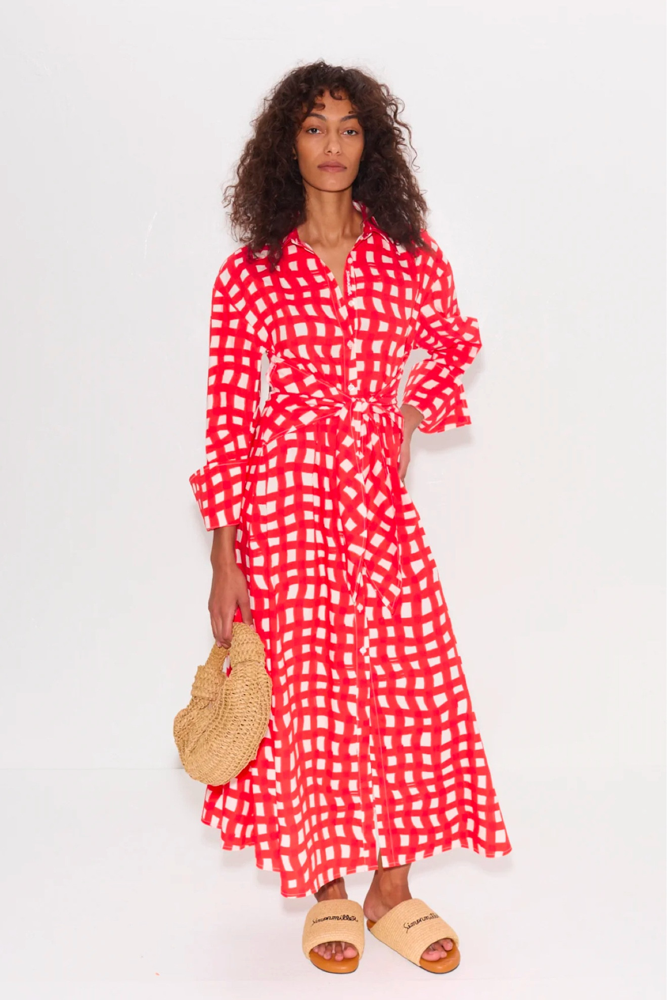 Also comes in this new red check wave print with cute raffia accessories. Love this look for spring ! 

#LTKStyleTip #LTKMostLoved #LTKOver40