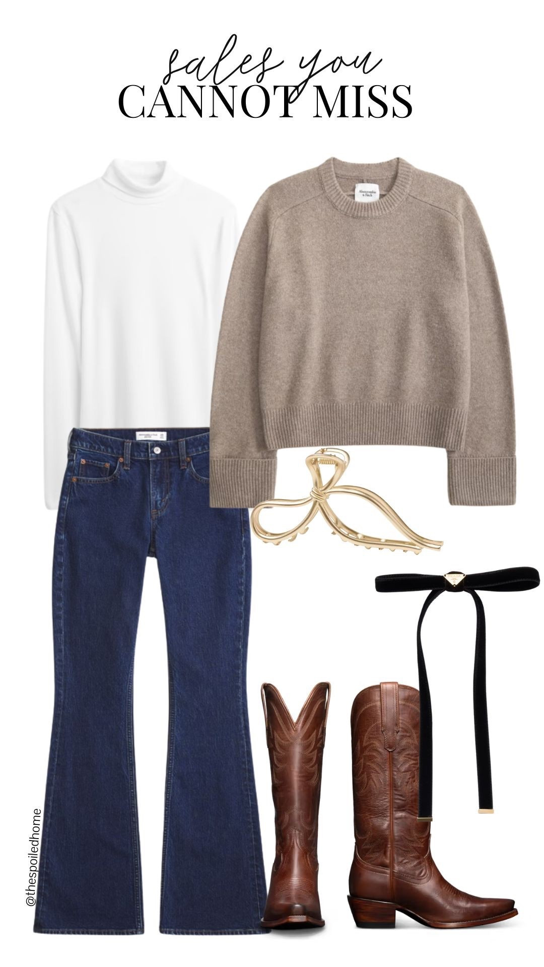 Jeans for under $50! Such good deals on these tops and bottom. These bows offer high and low options for finishing your outfit! Splurge on a classic Prada hair bow or throw your hair up with this adorable claw clip from Target!

#LTKootd #LTKOver40 #LTKFindsUnder50