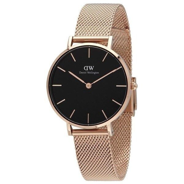 Daniel Wellington Women's  'Petite Melrose' Rose-Tone Stainless Steel Watch | Bed Bath & Beyond