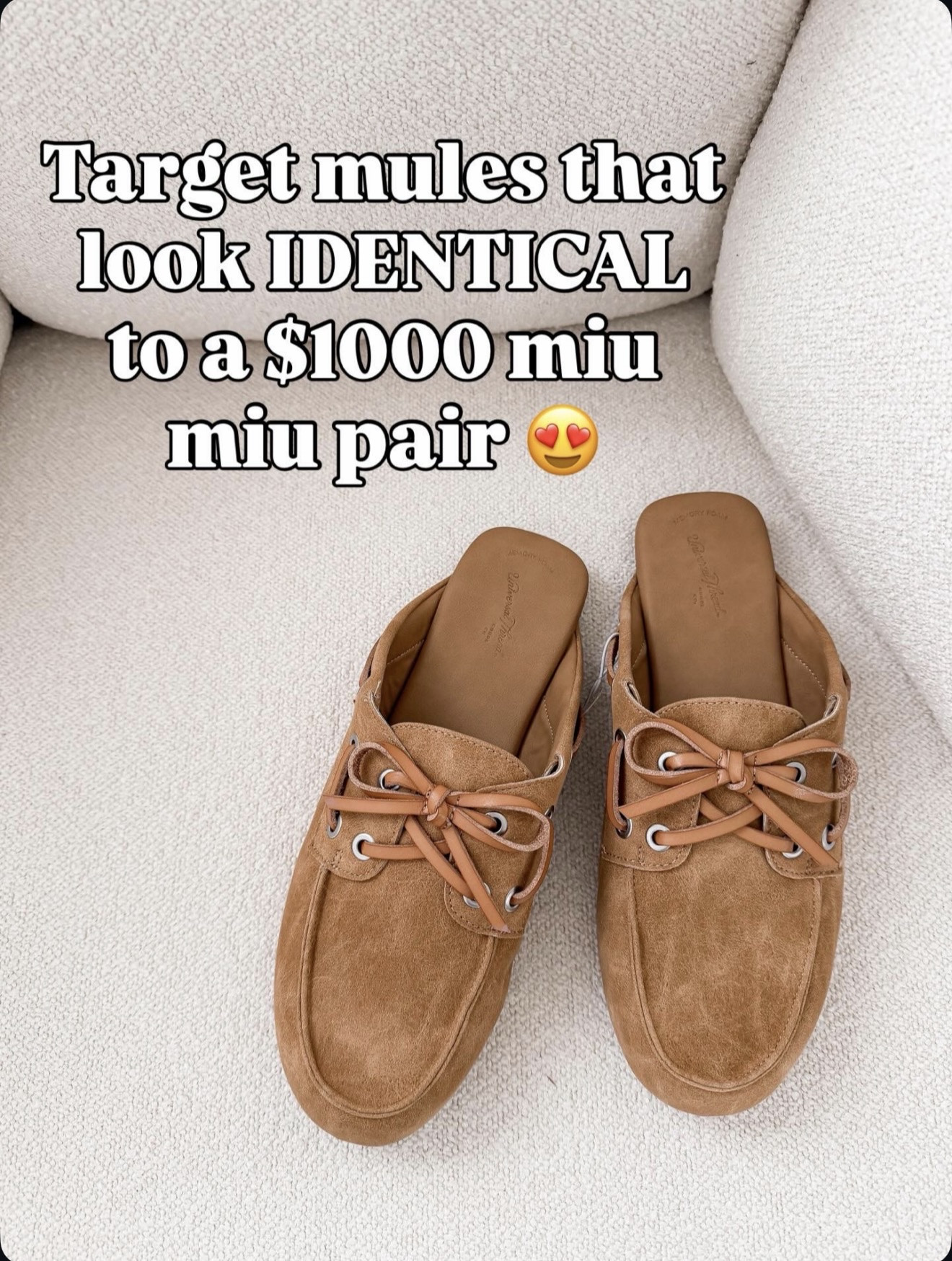 Target mules that look IDENTICAL to a $1,000 Miu Miu pair 😍 🔗⬇️

#LTKOver40 #LTKootd #LTKValentine