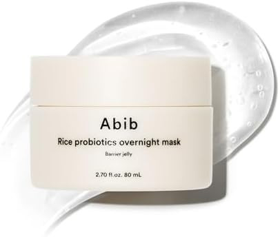Abib Rice Probiotics Overnight Mask Barrier Jelly 2.7 fl oz I | Korean Overnight Sleeping Mask Cr... | Amazon (US)