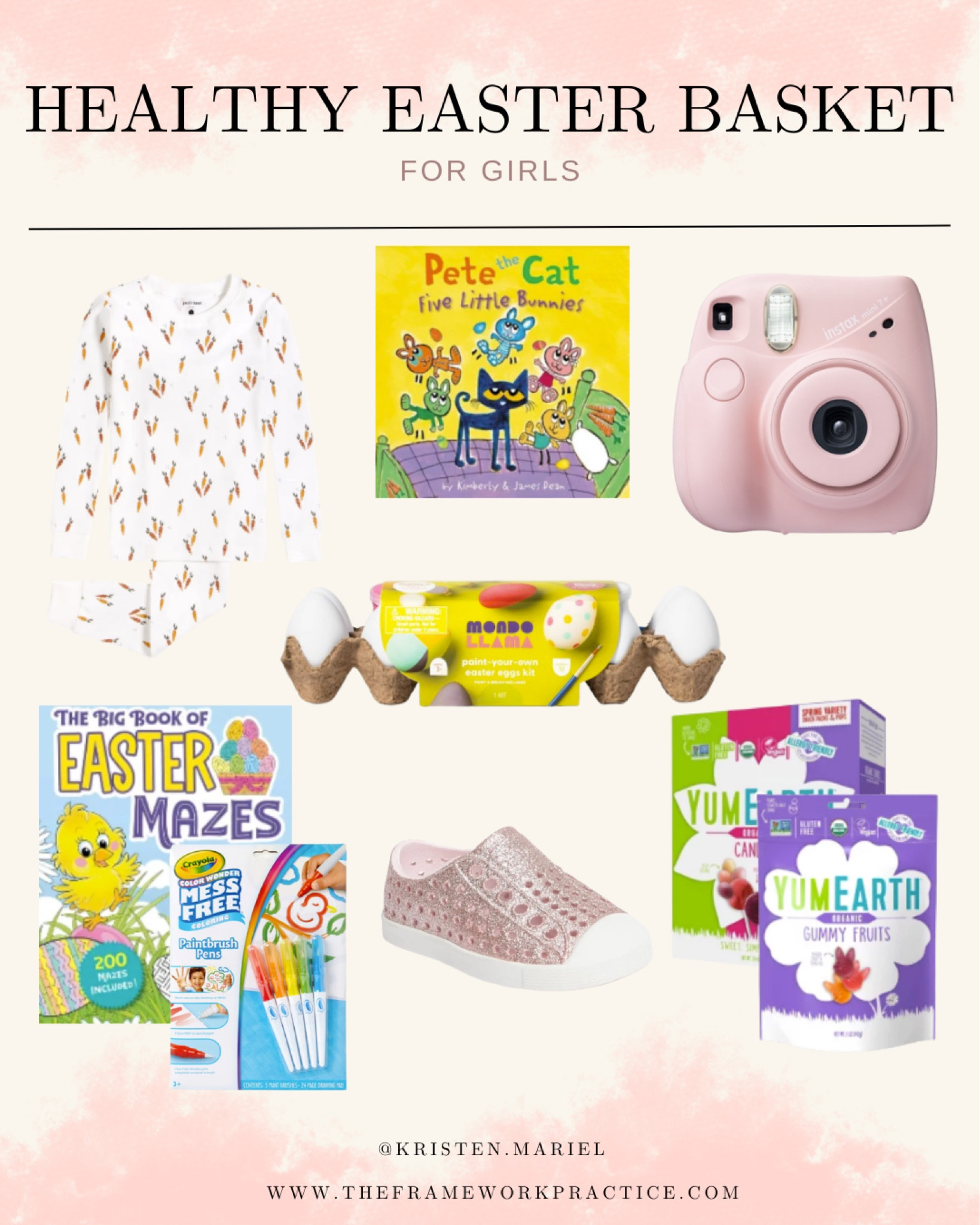 Healthy, fun, and easy Easter basket stuffers for girls. #easter #easterbasket #girlseasterbasket

#LTKkids #LTKSeasonal #LTKGiftGuide