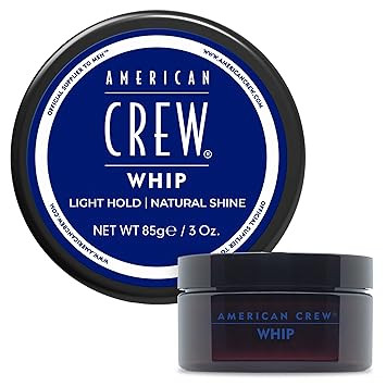 American Crew Men's Whip Styling Cream, Like Hair Gel with Light Hold & Natural Shine, Stocking S... | Amazon (US)