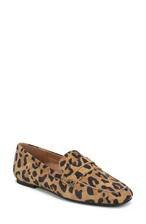 Vionic Henley Penny Loafer in Tan Leopard Suede at Nordstrom, Size 6.5 | Nordstrom