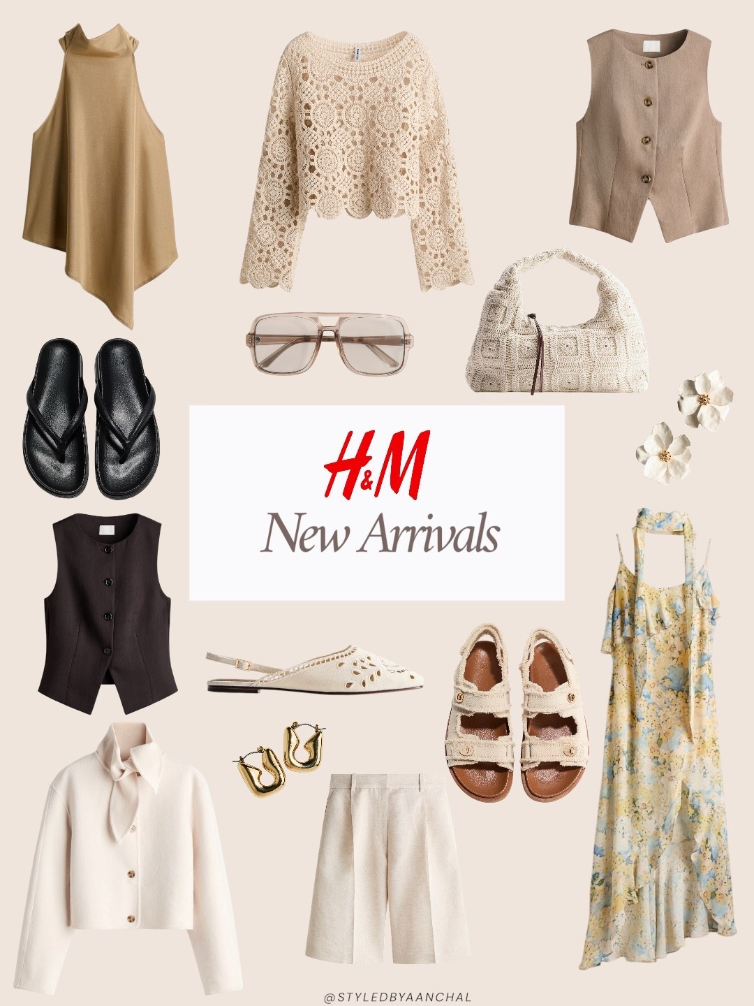 Hm new arrivals 


Hm 
Crochet top
Black sandals
Hm shoes
Hm vests
Vests
Beige shorts
Yellow floral dress
Spring finds
Spring outfits
Brown vest

#LTKgrwm #LTKTravel #LTKootd