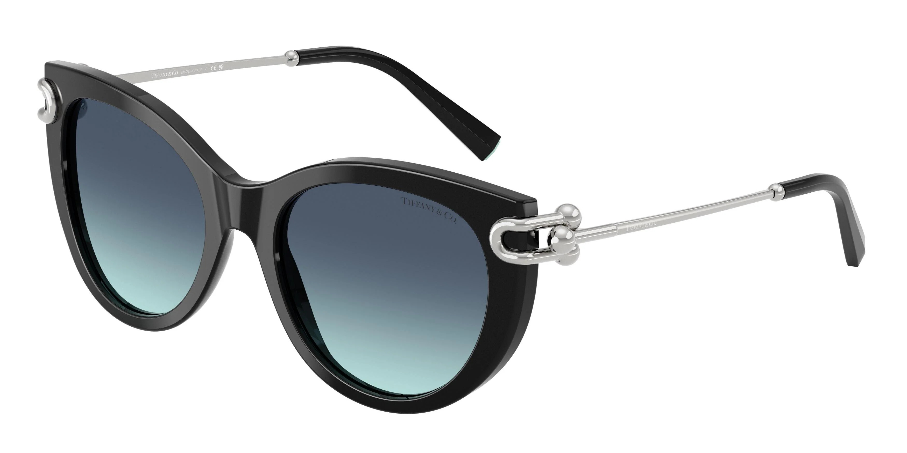 Tiffany 4232 Sunglasses 83429S - Black - Azure Gradient Blue Women Butterfly | Designer Optics